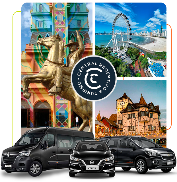 Veícultos e roteiros destaques Central Tur BC